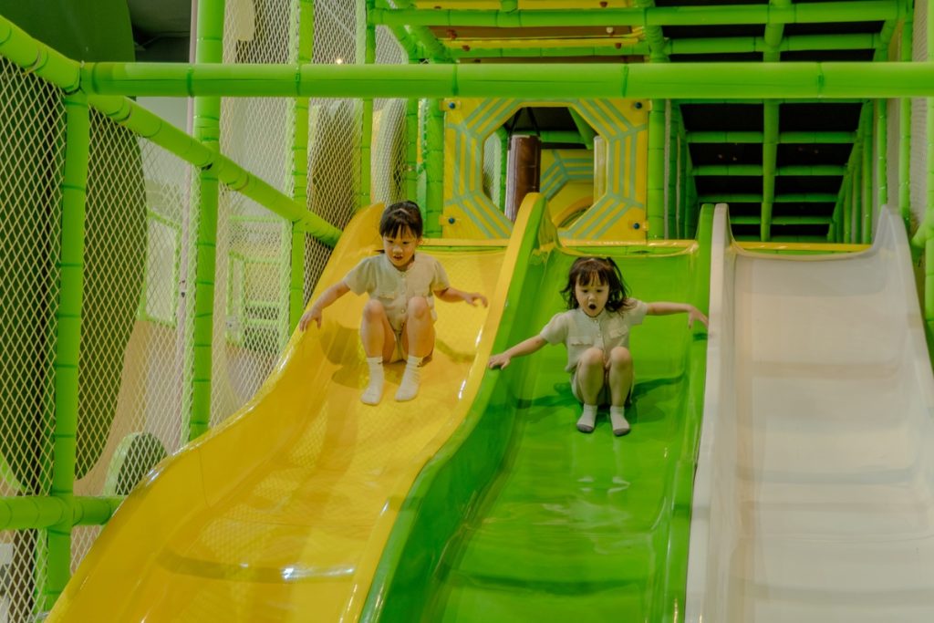 sliding at mai main playground